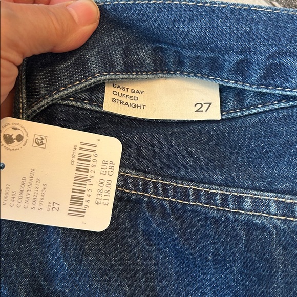 FREE PEOPLE x We The Free East Bay Cuffed Wide Leg In Concord size 27 - Picture 12 of 13